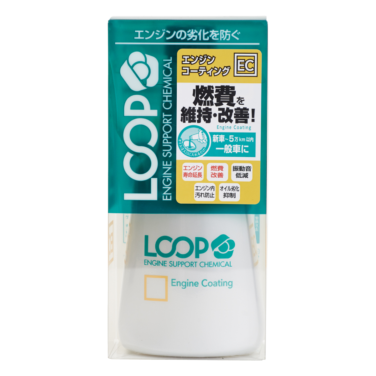 Loop engine coating engine oil additive