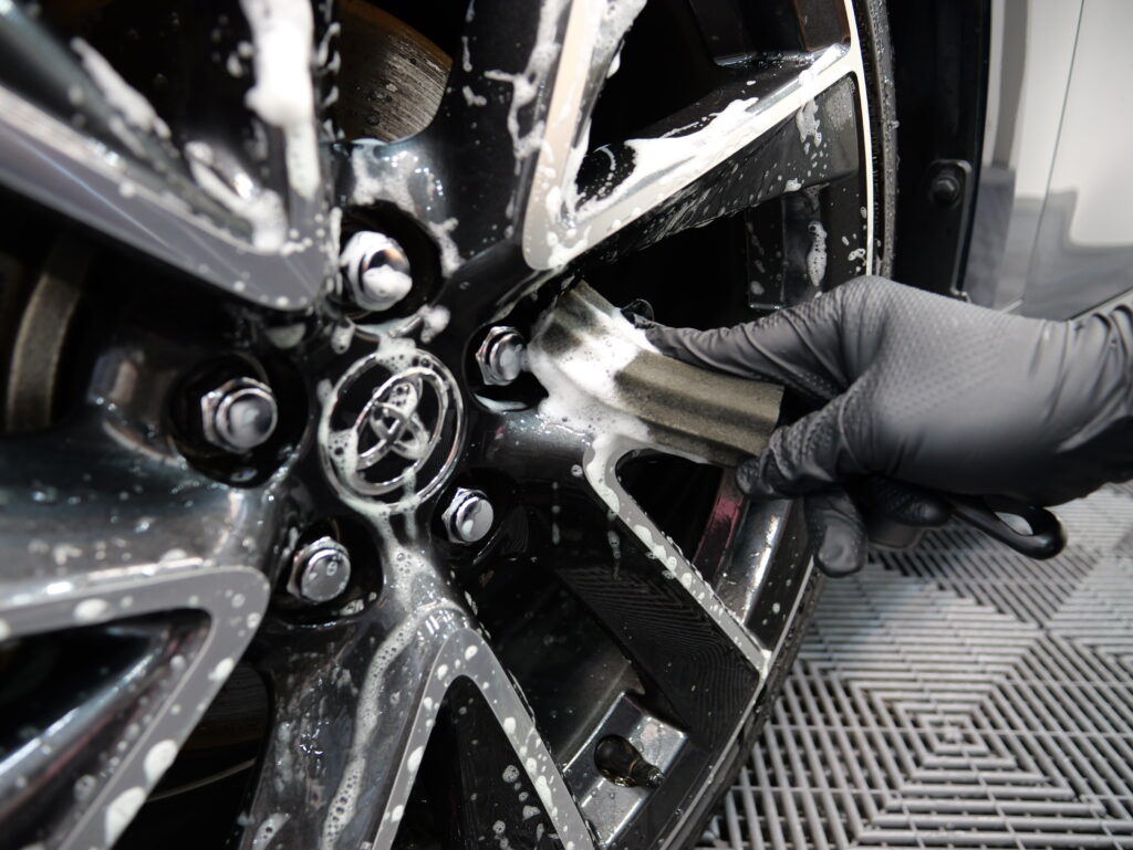 Wheel cleaning