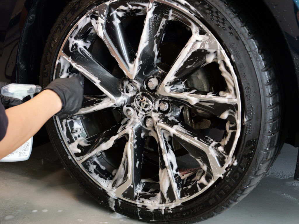 Wheel cleaning