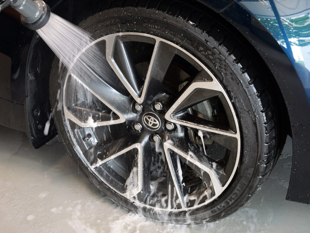 Wheel cleaning